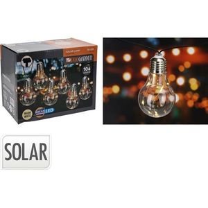 ProGarden Solární řetěz Žárovky čirá, 2 m, 10 x 5 LED, teplá bílá obraz