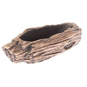 Betonový obal na květináč Brown bark, 20 x 6 x 10, 5 cm obraz