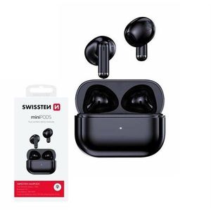 SWISSTEN Bluetooth TWS sluchátka miniPODS, černá obraz