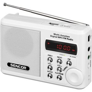 Sencor SRD 215 W rádio S USB/MP3, bílá obraz