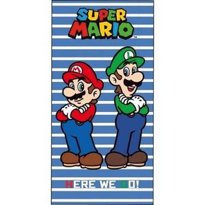 Dětská osuška Super Mario a Luigi, 70 x 140 cm obraz