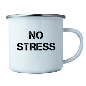 Bohemia Gifts Plechový hrnek - No stress, 350 ml obraz