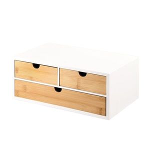 Kesper 58956 Organizér se 3 přihrádkami bambus, 33 x 21 x 14 cm obraz