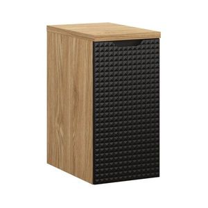 Comad Závěsná koupelnová skříňka Luxor Black s deskou 81-30-1D černý/dub olejovaný obraz