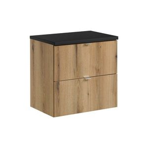 Comad Závěsná skříňka Nova Oak I s deskou 60 cm dub evoke/černá obraz