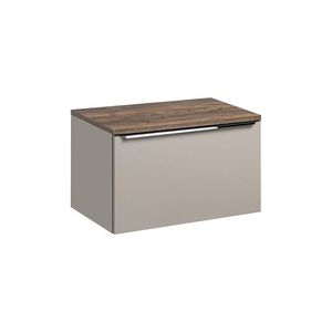 Comad Závěsná skříňka pod umyvadlo Santa Fe s deskou 80 cm taupe/dub santa fe vintage obraz