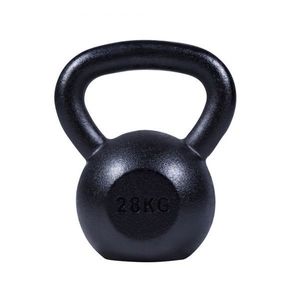 Gorilla Sports Kettlebell činka, litinová, černá, 28 kg obraz