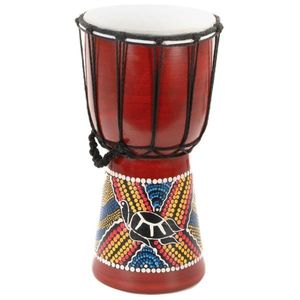 Dětský buben Djembe, želva, ručně vyráběný, 30 cm obraz