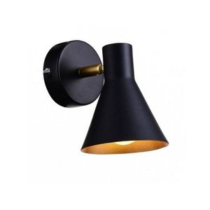 Candellux Černo-zlaté nástěnné svítidlo Less pro žárovku E14 21-70968 obraz