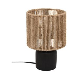 Atmosphera Atmosphera - Stolní lampa KOBY 1xE14/40W/230V konopí/černá obraz