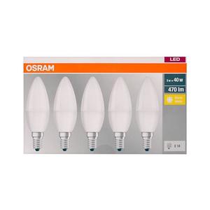 Osram SADA 5x LED Žárovka BASE B40 E14/5, 7W/230V 2700K - Osram obraz