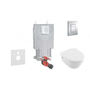 GROHE Uniset Sada pro závěsné WC + klozet a sedátko Villeroy & Boch 38643SET-KB obraz