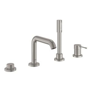 GROHE Essence Baterie na okraj vany, 4-otvorová instalace, supersteel 19578DC1 obraz