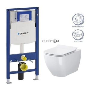 GEBERIT Duofix bez tlačítka + WC CERSANIT VIRGO CLEANON + SEDÁTKO 111.300.00.5 ME1 obraz