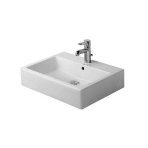 DURAVIT Vero Umyvadlo 60x47 cm, s přepadem, s otvorem pro baterii, bílá 0454600000 obraz