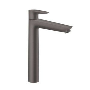 HANSGROHE Talis E Umyvadlová baterie s výpustí, kartáčovaný černý chrom 71716340 obraz