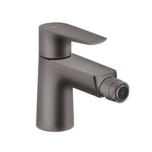 HANSGROHE Talis E Bidetová baterie s výpustí, kartáčovaný černý chrom 71720340 obraz