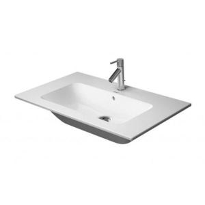 DURAVIT ME by Starck Umyvadlo nábytkové 83x49 cm, s přepadem, s otvorem pro baterii, WonderGliss, bílá 23368300001 obraz