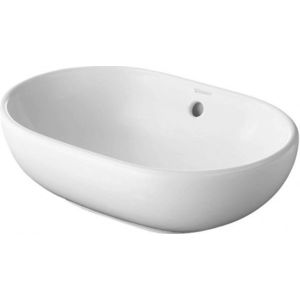 DURAVIT Bathroom_Foster Umyvadlo na desku 50x35 cm, s přepadem, bez otvoru pro baterii, bílá 0335500000 obraz