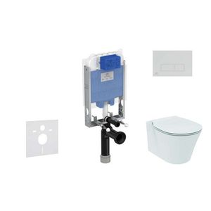 IDEAL STANDARD ProSys Set předstěnové instalace, klozetu a sedátka Connect Air, tlačítka Oleas M2, Aquablade, SoftClose, chrom mat ProSys80M SP92 obraz