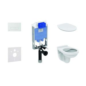 IDEAL STANDARD ProSys Set předstěnové instalace, klozet Alpha se sedátkem, tlačítko Oleas M2, SoftClose, chrom mat ProSys80M SP110 obraz