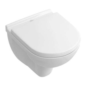 VILLEROY & BOCH O.novo Závěsné WC Compact se sedátkem SoftClosing, DirectFlush, alpská bílá 5688HR01 obraz