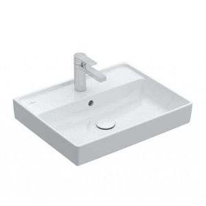 VILLEROY & BOCH Collaro Umyvadlo 60x47 cm, s přepadem, otvor pro baterii, alpská bílá 4A336001 obraz