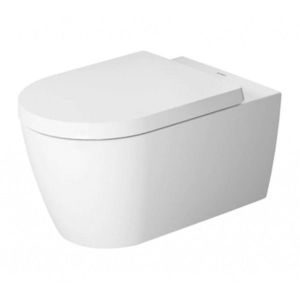 DURAVIT ME by Starck Závěsné WC, Rimless, s WonderGliss, bílá/matná bílá 25290926001 obraz