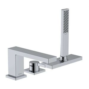 HANSGROHE Tecturis E Baterie na okraj vany, 3-otvorová instalace, sBox, chrom 73443000 obraz