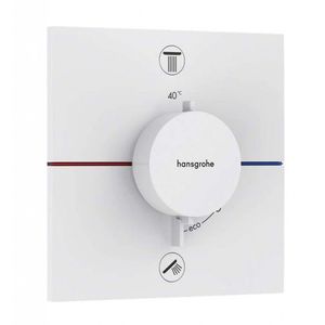 HANSGROHE ShowerSelect Comfort Termostatická baterie pod omítku, pro 2 spotřebiče, matná bílá 15572700 obraz