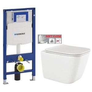 GEBERIT Duofix bez tlačítka + WC INVENA PAROS + SEDÁTKO 111.300.00.5 RO1 obraz