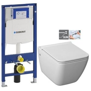 GEBERIT Duofix bez tlačítka + WC JIKA PURE + SEDÁTKO DURAPLAST 111.300.00.5 PU1 obraz