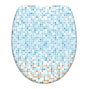 Schütte MOSAIK BLAU-ORANGE | Duroplast, Soft Close 9002560799265 obraz