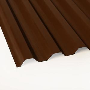 Trapézová deska PvC 2000 x 900 x 1, 2 mm hneda obraz