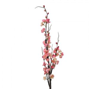 Dekorace umělá růžově kvetoucí větvička Cherry Blossom - 7*7*115 cm 5PL0110P obraz