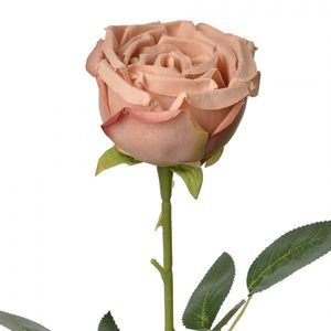 Dekorace umělá květina lososová růže Rose - 9*9*61 cm 6PL0369CH obraz