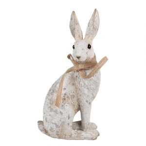 Dekorace béžový sedící králík s mašlí Rabbit Bow - 14*10*26 cm 6PR5152 obraz