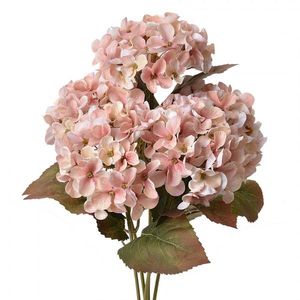 Růžová umělá květina hortenzie Hydrangea - 18*16*44 cm 6PL0302 obraz