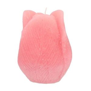 Růžová svíčka ve tvaru tulipánu Tulip Blush Pink - Ø 7*8 cm 850621 obraz