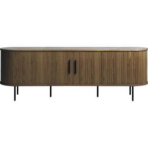 Hnědý TV stolek v dekoru dubu 180x56x45 cm Nola – Unique Furniture obraz