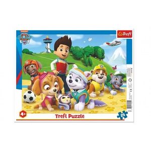 Puzzle deskové Paw Patrol/Tlapková patrola na stopě 37x29cm 25 dílků ve fólii 16ks v boxu obraz