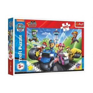 Puzzle Tlapková patrola na motorkách/Paw patrol 100 dílků 41x27, 5cm v krabici 29x19x4cm obraz