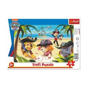 Puzzle deskové Přátelé z Tlapkové patroly/Paw Patrol 33x23cm 15 dílků obraz