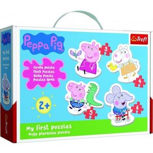 Puzzle pro nejmenší Prasátko Peppa/Peppa Pig 18 dílků v krabici 27x19x6cm 2+ obraz