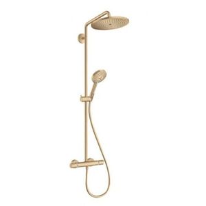 HANSGROHE Croma Select S Sprchový set Showerpipe 280 s termostatem, kartáčovaný bronz 26890140 obraz