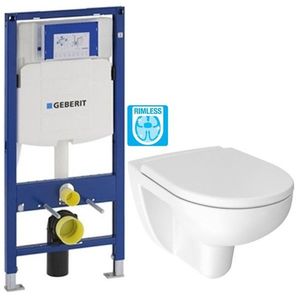 GEBERIT Duofix bez tlačítka + WC JIKA LYRA PLUS RIMLESS + SEDÁTKO DURAPLAST 111.300.00.5 LY1 obraz