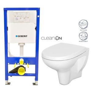 GEBERIT DuofixBasic bez tlačítka + WC CERSANIT ARTECO CLEANON + SEDÁTKO 458.103.00.1 X AT1 obraz