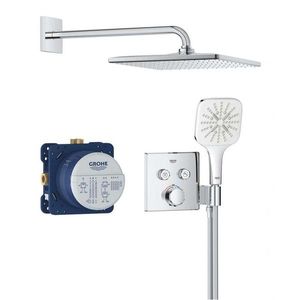 GROHE Precision SmartControl Sprchový set s termostatem pod omítku, 31x31 cm, 3 proudy, chrom 34876000 obraz