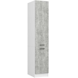 Ak furniture Kuchyňská skříňka OLIVIE 205x40 cm matná bílá/beton obraz