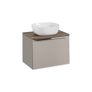 Comad Závěsná skříňka SantaFe Smile s deskou a umyvadlem 60 cm taupe/dub santa fe vintage obraz